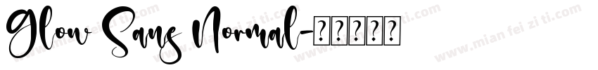 Glow Sans Normal字体转换